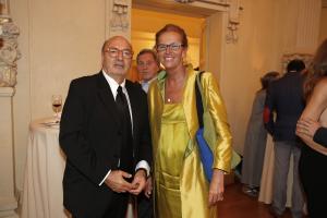 Dante Ferretti con la direttrice artistica del Coccia, Renata Rapetti